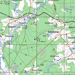 Карта киржачского района. Где находится Ефремово.