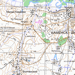 Топографическая карта каменского района ростовской области