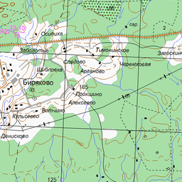 Биряково карта спутник