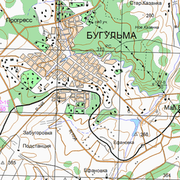 Старая карта бугульмы