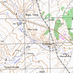 Топографическая карта стерлитамакского района