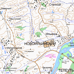 Спутниковая карта новокузнецкого района