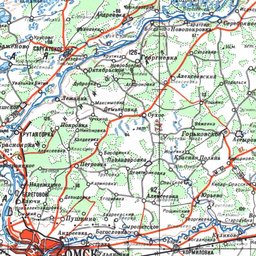 Где находится Омск (Омская область, Россия) на карте.