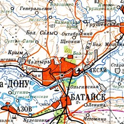 Карта аксайского района ростовской области