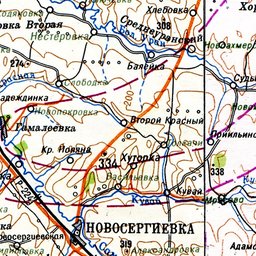 Новосергиевка оренбург карта