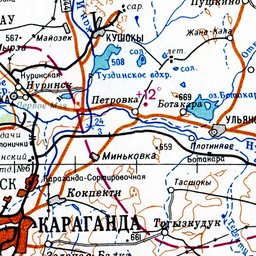 Ботакара карагандинская область карта