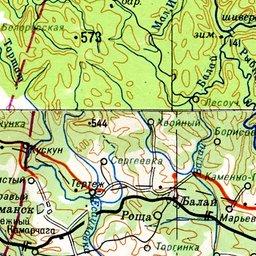 Карта поселка памяти 13 борцов