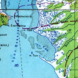 Карта ноглики с улицами